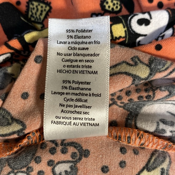 Lularoe Women’s Orange Minnie Mouse Short Sleeve Top Size XL Disney Irma Tunic - Picture 5 of 8